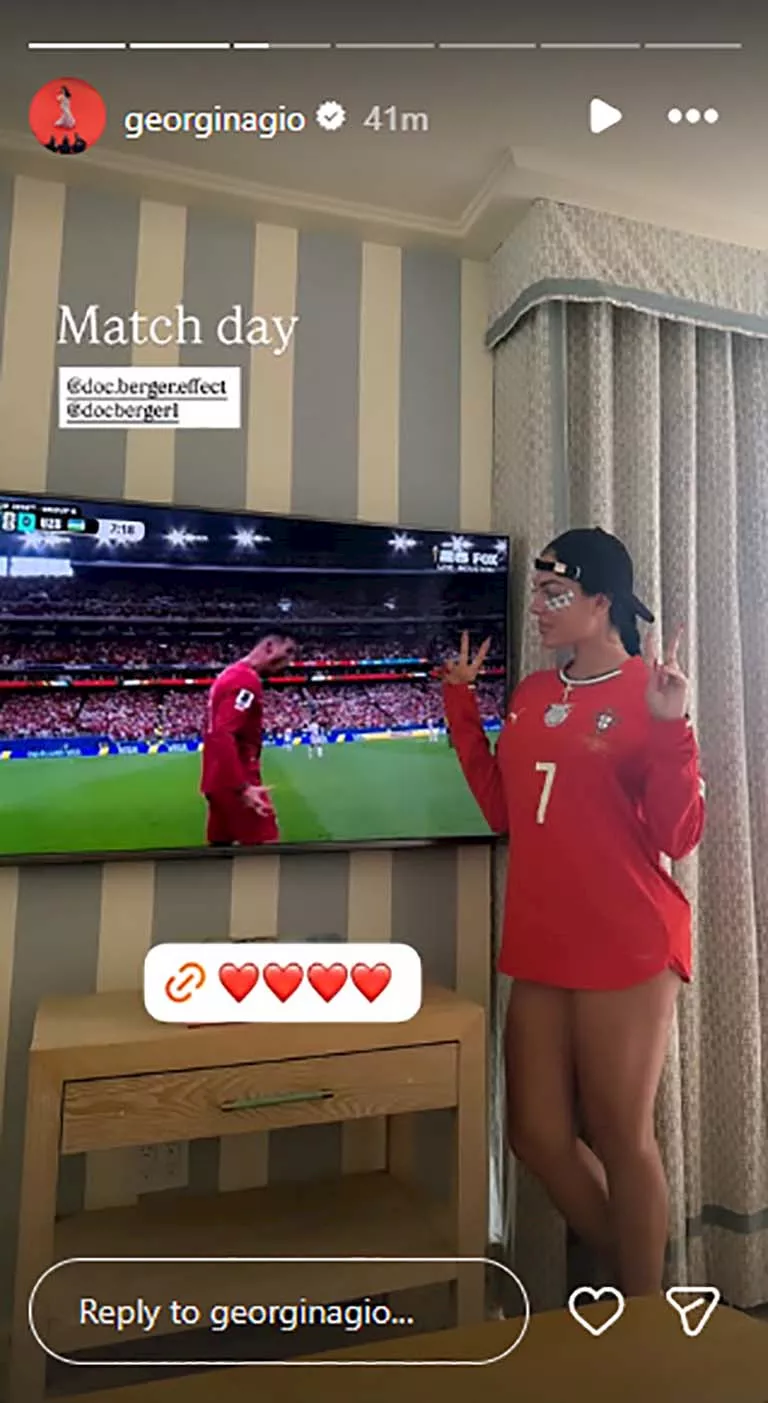 جورجينا تدعم كريستيانو رونالدو