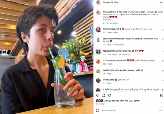 تيتوس نجل الفنان أحمد الفيشاوي