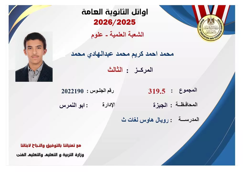 أوائل الثانوية العامة (29)