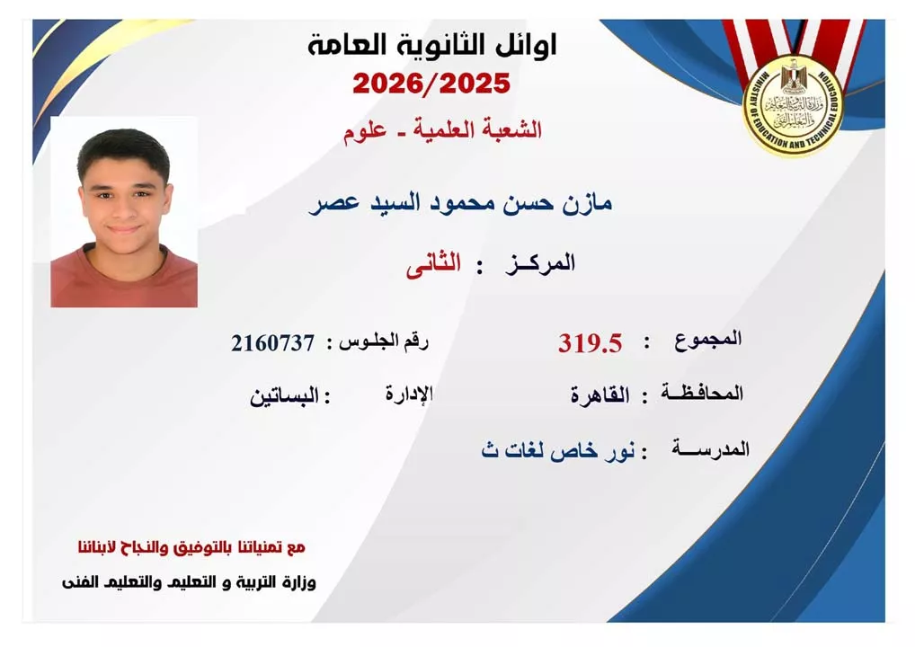 أوائل الثانوية العامة (27)