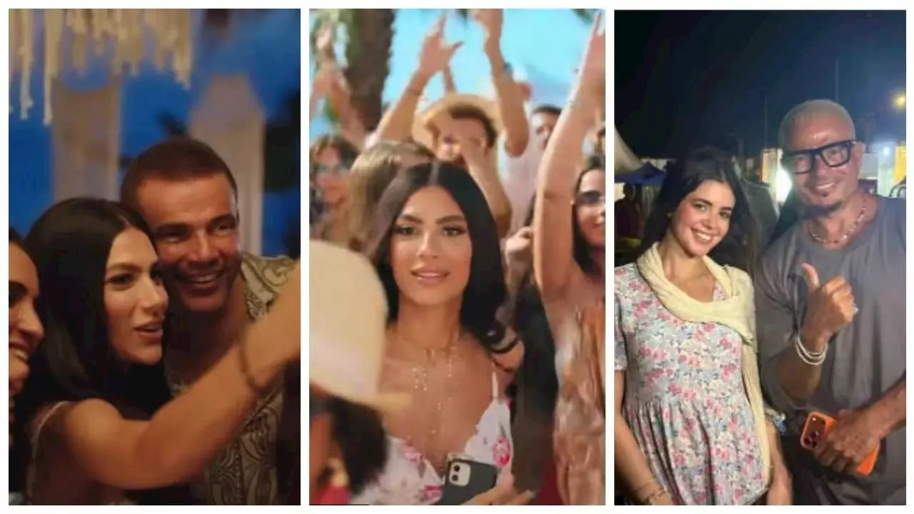 نجمات ظهرن في كليبات عمرو دياب