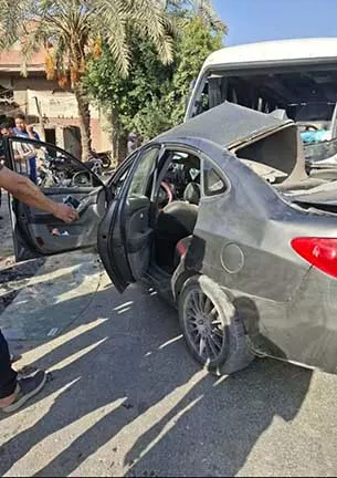 مصرع شقيقين في حادث تصادم مروع بالفيوم (2)