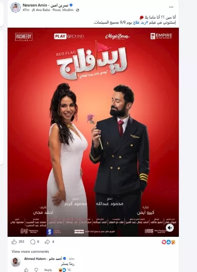 نسرين أمين على فيسبوك