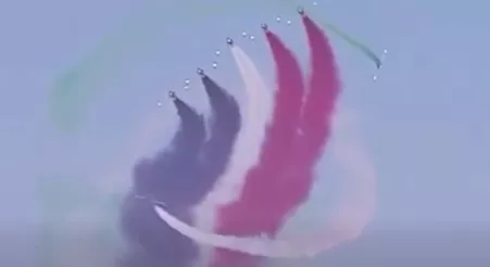 الصقور السعودية ترسم علم مصر في سماء معرض العلمين (5)