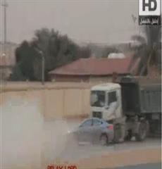 فيديو حادث شارع غروب البعارين بالرياض