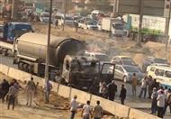 شلل مرورى بالطريق الدائري للمعادى