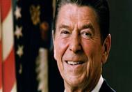  الرئيس الأمريكي الأسبق رونالد ريجان              