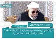 تفسير الشعراوي للآية 161 من سورة البقرة