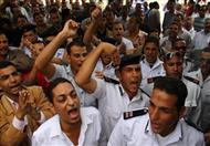 احدى الوقفات لااحتجاجية لأمناء الشرطة - ارشيفية