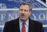 عمدة مدينة نيويورك بيل دي بلاسيو