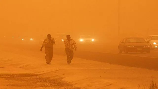 عاصفة رملية - ارشيفية                             