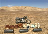 الجيش الثالث الميدانى يضبط مخزن للمتفجرات