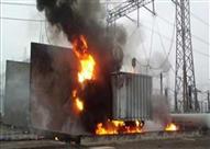 انفجار محول كهرباء