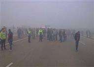 إغلاق طريق الإسكندرية الصحراوي بسبب الشبورة