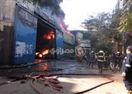 حريق مخزن كابلات بباب الشعرية