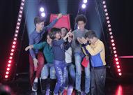 الطفل لجي ألمسرحي وحمزة لبيض والطفلة أشرقت أحمد