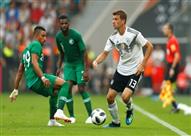 جانب من مباراة السعودية وألمانيا