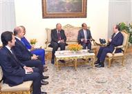 جانب من لقاء الرئيس السيسي