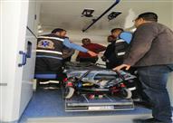 إسعاف تنقل مصاب للمستشفى-أرشيفية