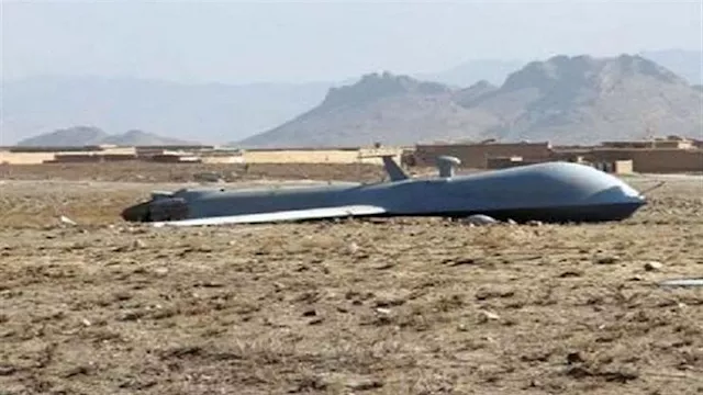 تدمير طائرة بدون طيار