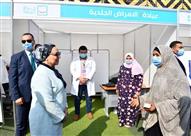 جولة السيدة انتصار السيسي بقرية شما بالمنوفية 