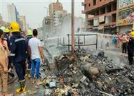  حريق مخالفات -أرشيفية