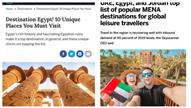 مصر ضمن أكثر المقاصد التي يرغب السائحون في السفر إ