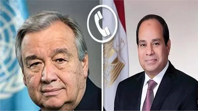 الرئيس السيسي يتلقي اتصالاً هاتفياً من أنطونيو جوت