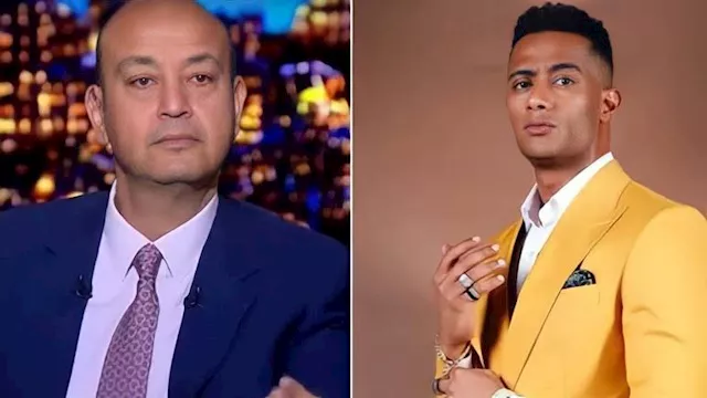 عمرو أديب ومحمد رمضان