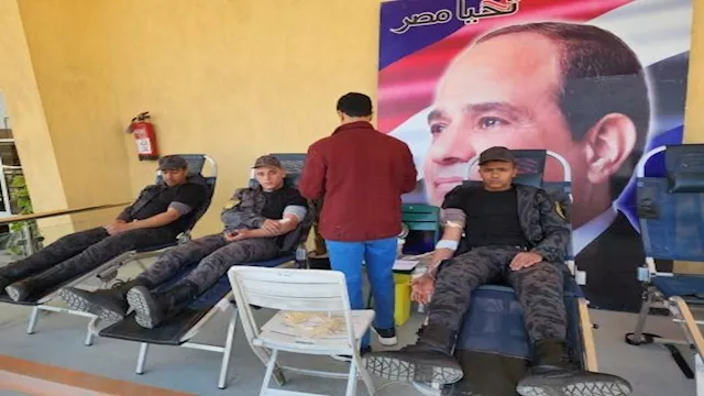 قطاع الأمن المركزي ينظم حملة للتبرع بالدم         