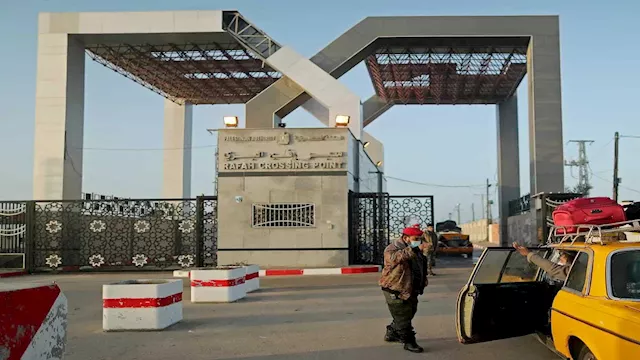معبر رفح من الجانب الفلسطيني