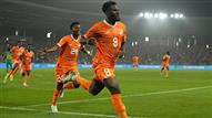 احتفال لاعبي منتخب كوت ديفوار