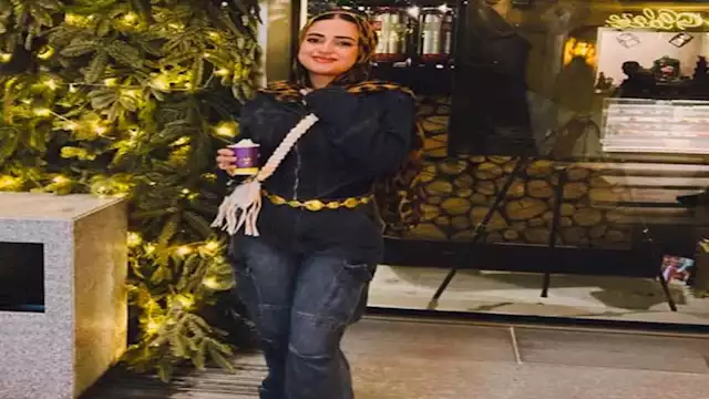 خطيبة حسام عبدالمجيد تحتفل معه بالسنة الجديدة