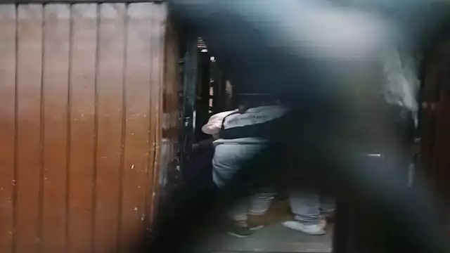 المتهم داخل قفص الاتهام 