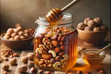 فوائد بمذهلة- 7 أسباب تدفعِك لتناول العسل بالمكسرات أثناء الحمل