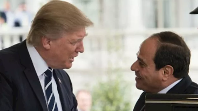 الرئيس السيسي يستقبل نظيره الأمريكي