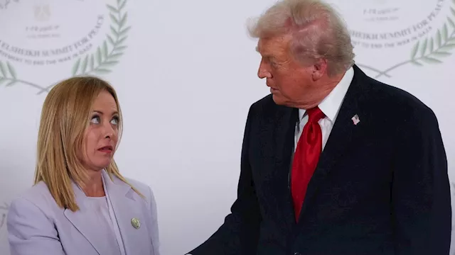 ترامب يغازل رئيسة وزراء إيطاليا 
