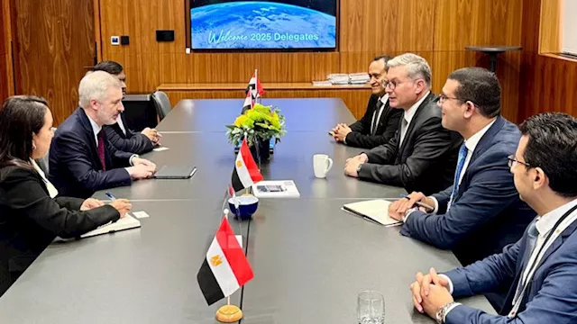 الوزير خلال اجتماعه مع أندريا لوفاتاني