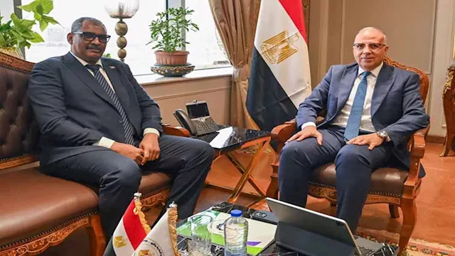 وزير الري السوداني وزظيرة المصري الدكتور هاني سويل
