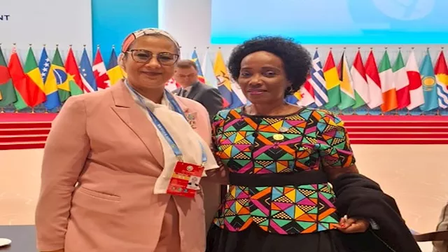 وزيرة المرأة بجنوب أفريقيا والمستشارة أمل عمار