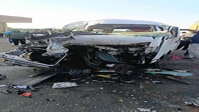 حادث تصادم ميكروباص
