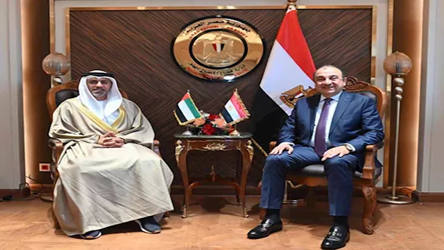 سفير الإمارات مع وزير قطاع الأعمال المصري