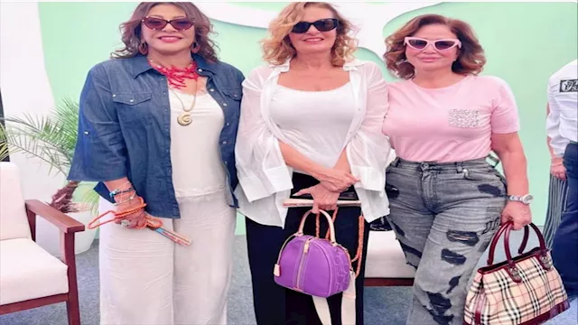 هالة صدقي رفقة الفنانة يسرا وإلهام شاهين