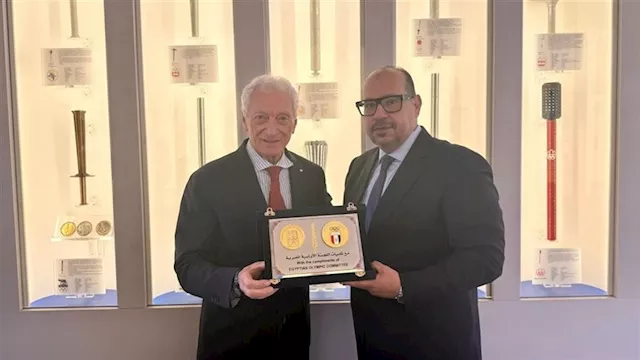 رئيس اللجنة الأولمبية المصرية ونظيره الإيطالي