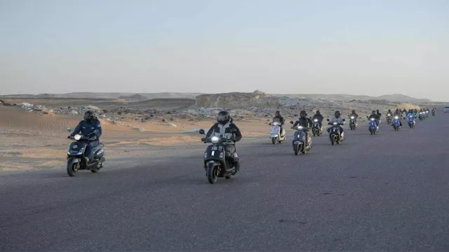 رالي تحدي عبور مصر يمر بمركز الداخلة 