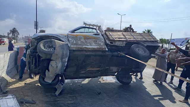 حادث تصادم بطريق القاهرة - الإسكندرية الزراعي