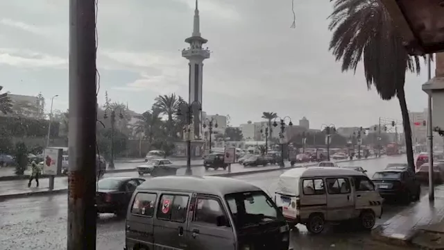 أمطار غزيرة الإسكندرية