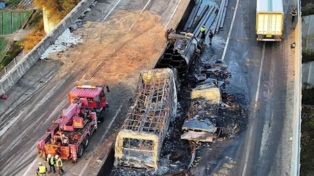 حادث تصادم في كوريا الجنوبية