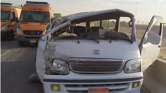 أرشيفية- انقلاب ميكروباص 