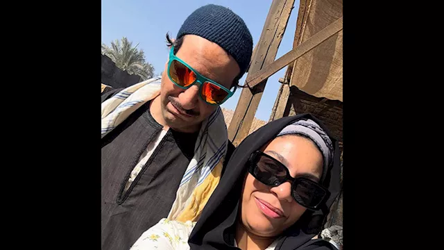 دنيا سامي وأحمد أمين من كواليس مسلسل النص 2